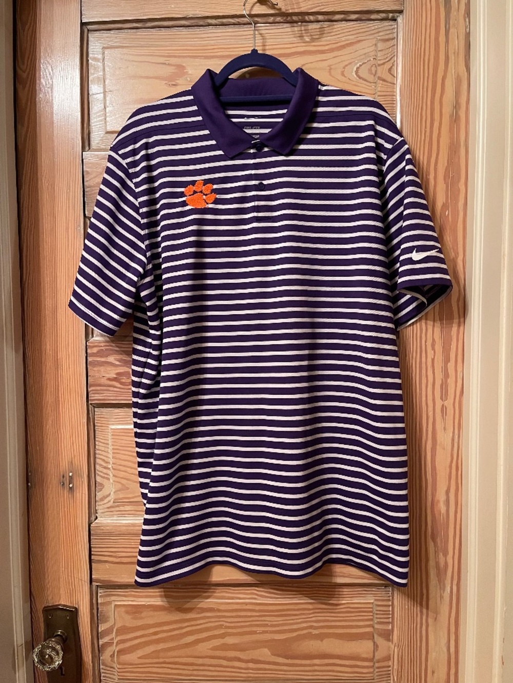 Clemson Tigers Nike Dri-FIT Short Sleeve Polo Shirt - Team Issue - Men's XL
